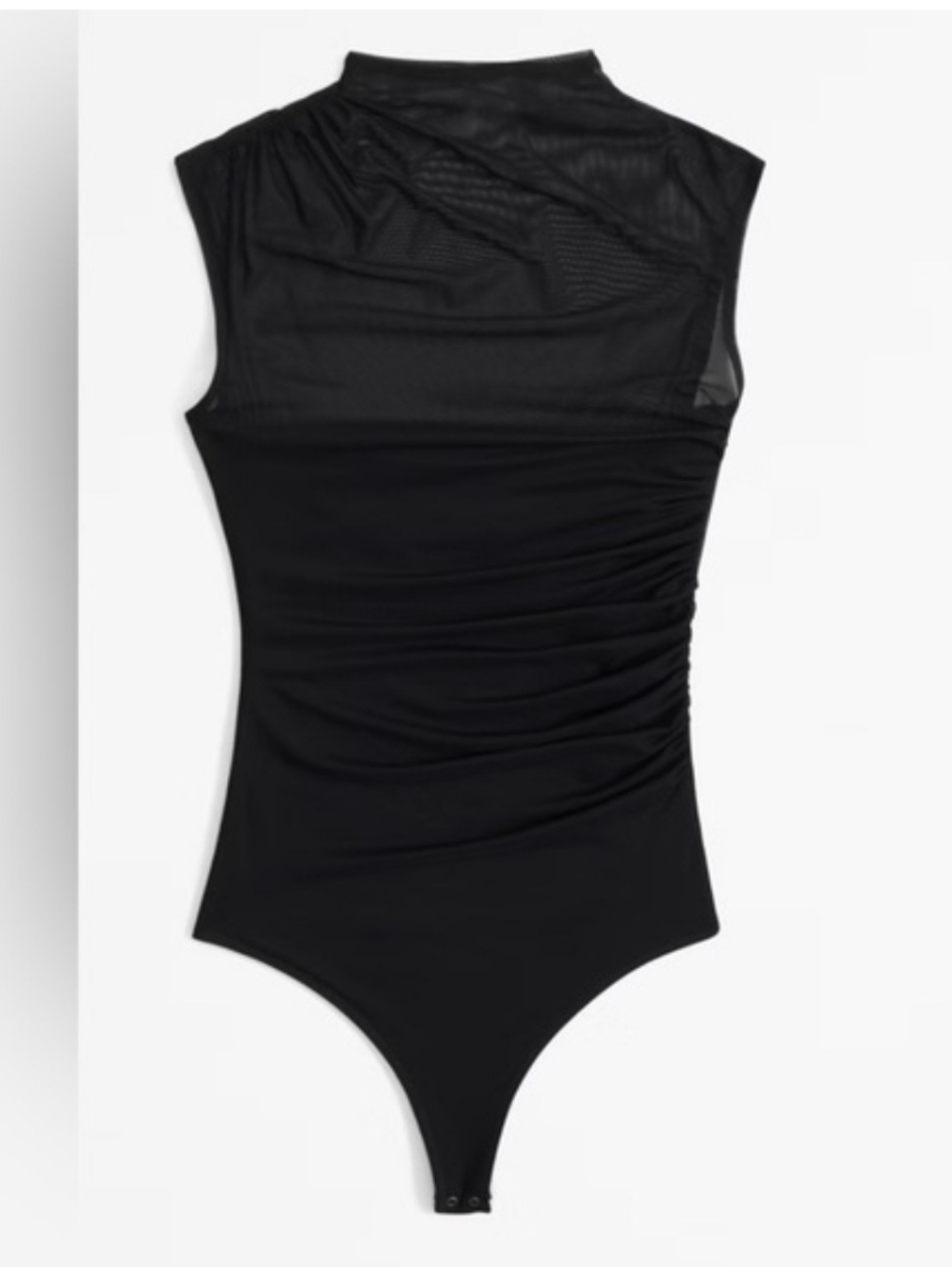 Abercrombie Draped Mesh Mockneck Bodysuit - Picture 6 of 6